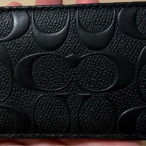 Coach Card Holder Black